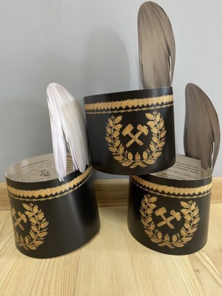 Czapki górnicze Zdjęcie 3 czapek górniczych