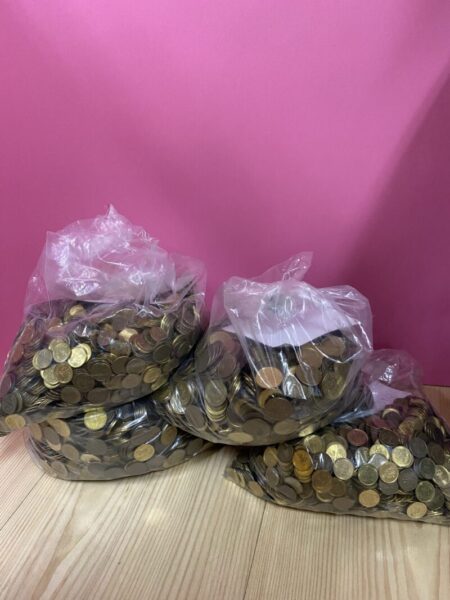 Zdjęcia worków z pieniędzmi