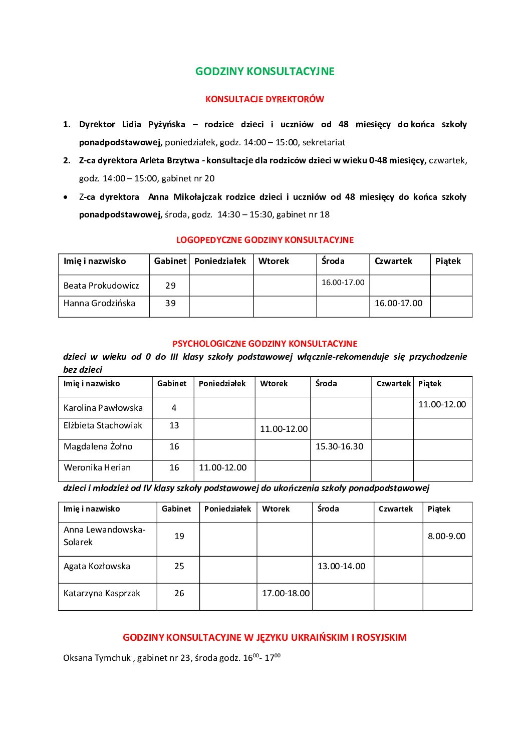 Zespół Poradni Psychologiczno-Pedagogicznych
