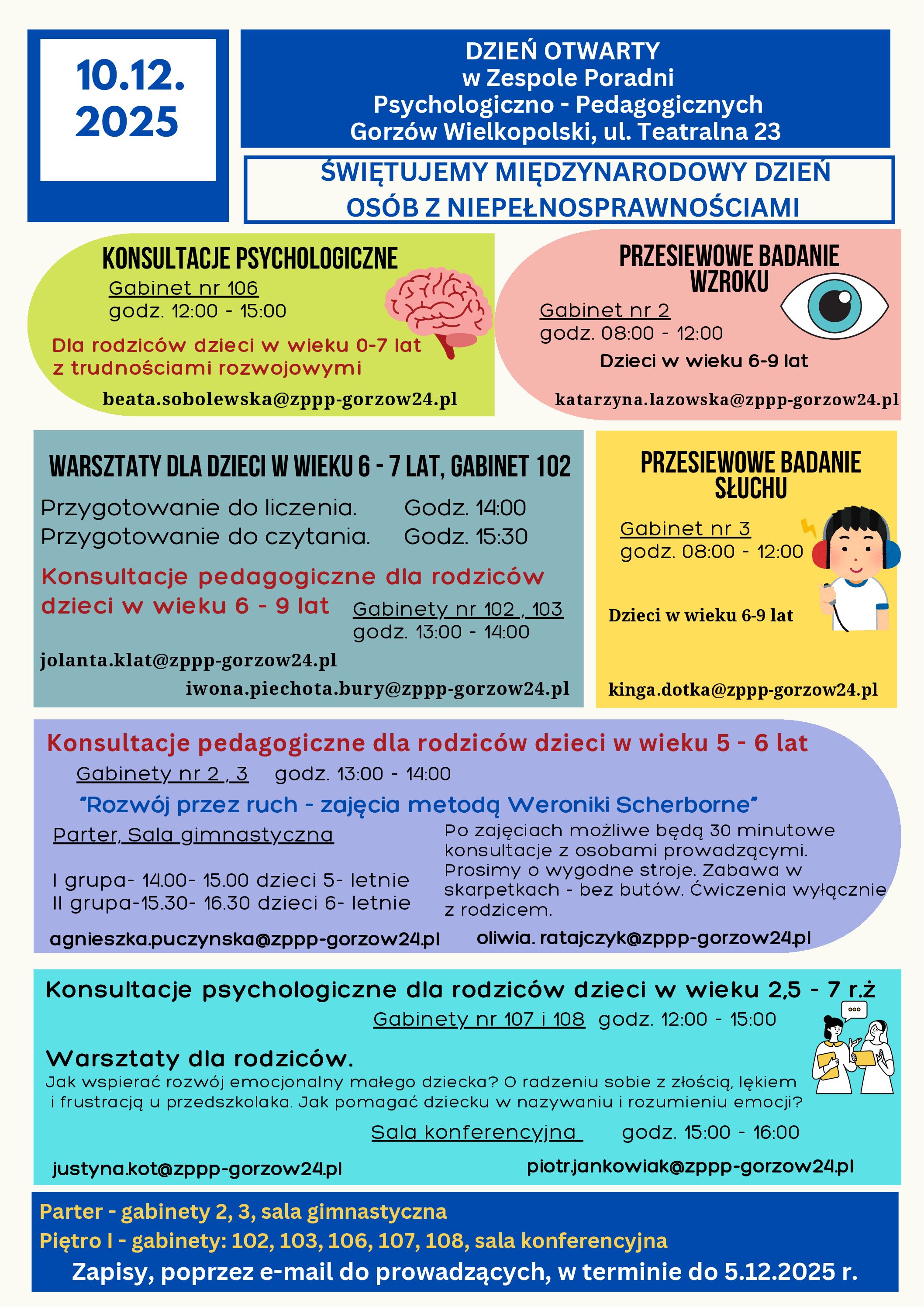 Zapraszamy na Dzień Otwarty w Zespole Poradni Psychologiczno-Pedagogicznych.