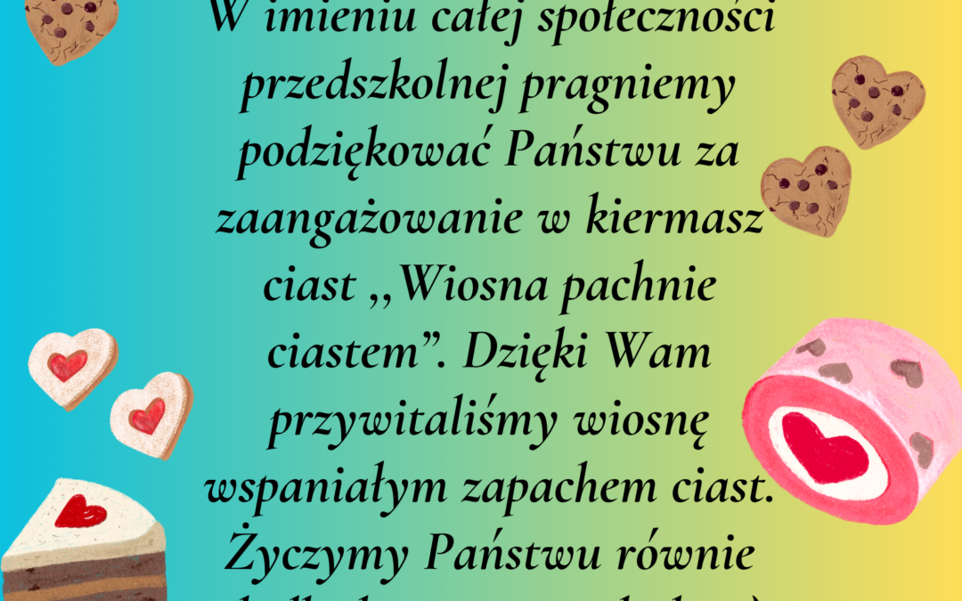 WIOSNA PACHNIE CIASTEM